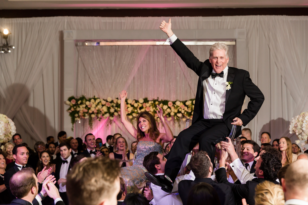 Father of the bride during the hora at the Mandarin Oriental on Brickell Key.