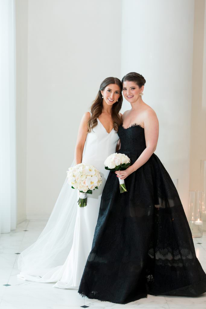 A bride and her sister during portraits at the Miami Beach Edition.
