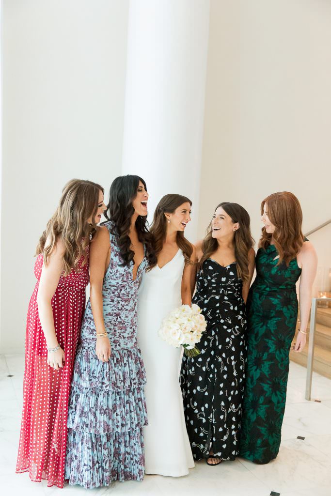 A bride with her friends at the Miami Beach Edition.