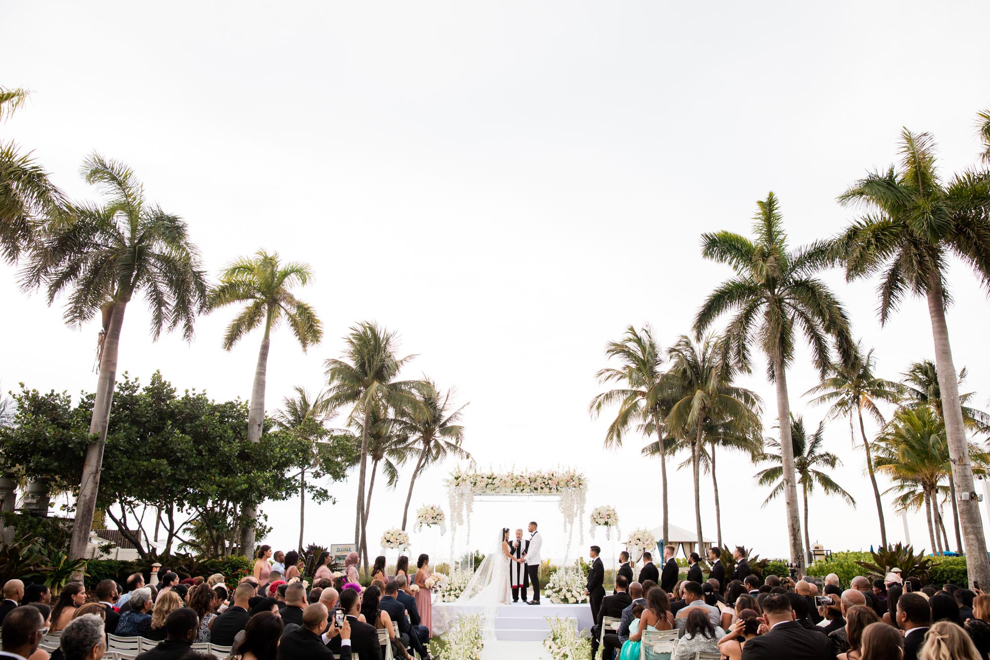 wedding ceremony on the ocean lawn at the Ritz-Carlton, Key Bicayne