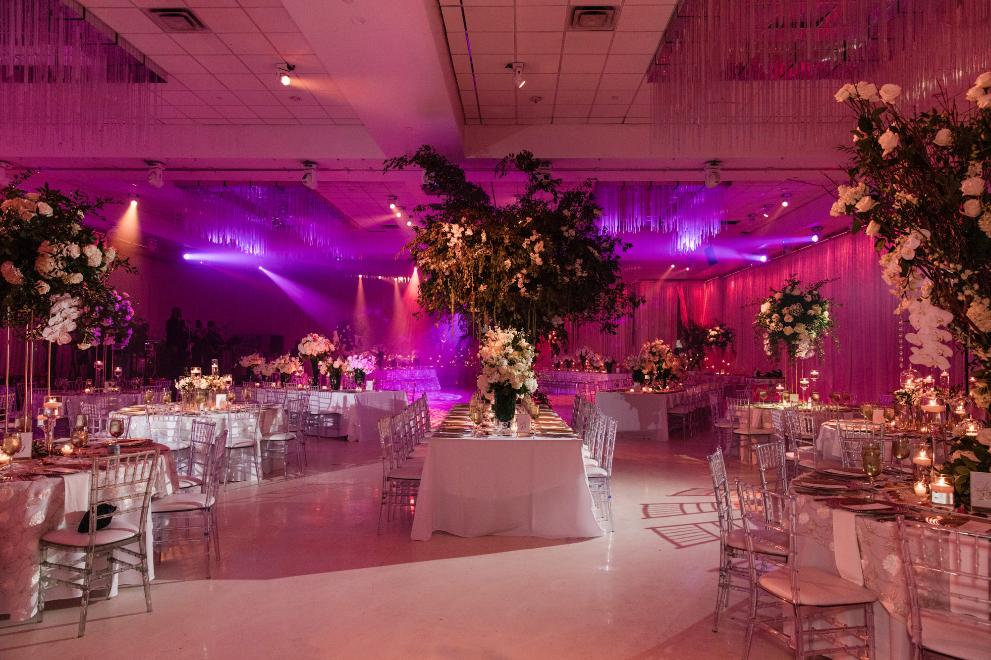 Beth Torah Benny Rok Temple Wedding Photography featuring the evening reception room 
