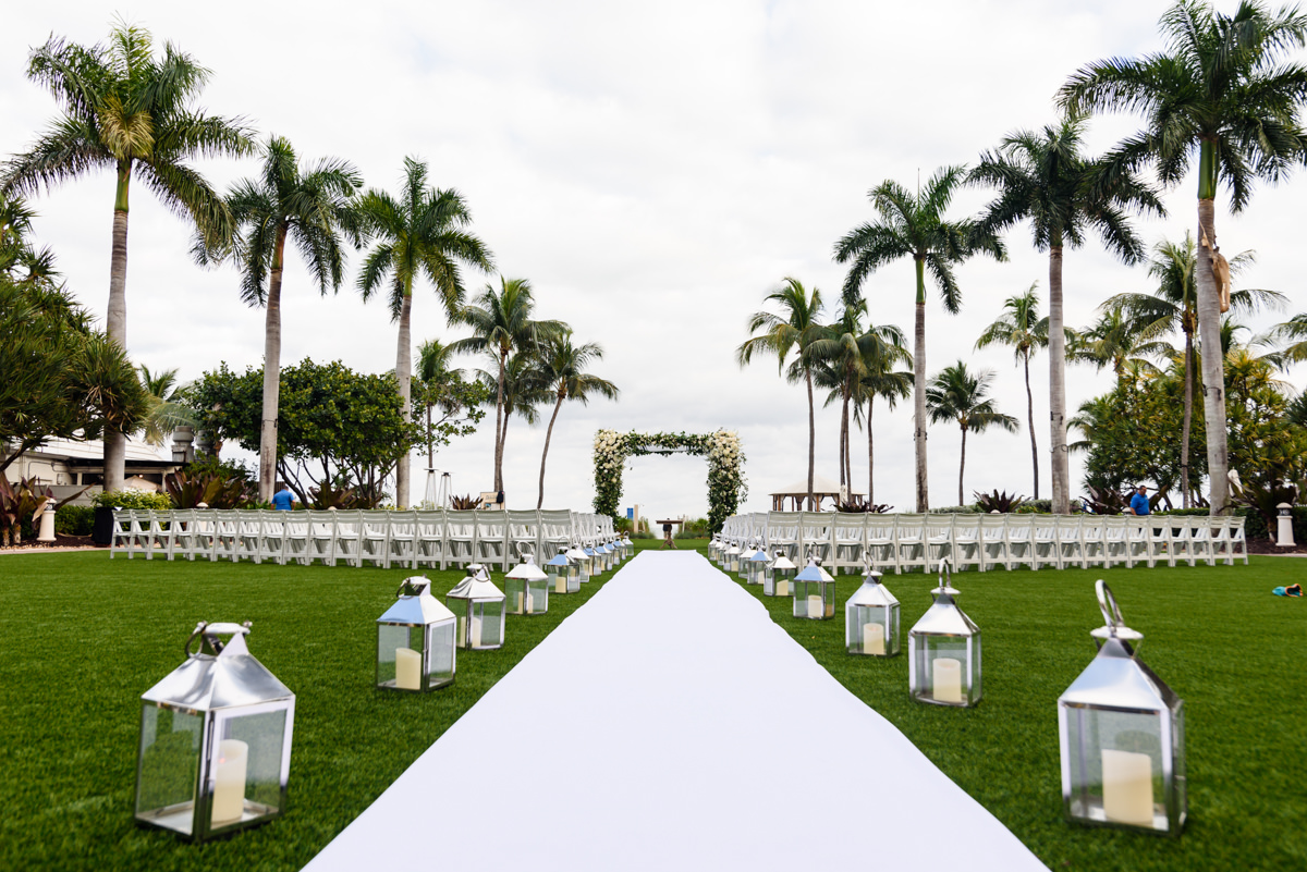 Wedding chuppah at the Ritz Carlton in Key Biscayne.