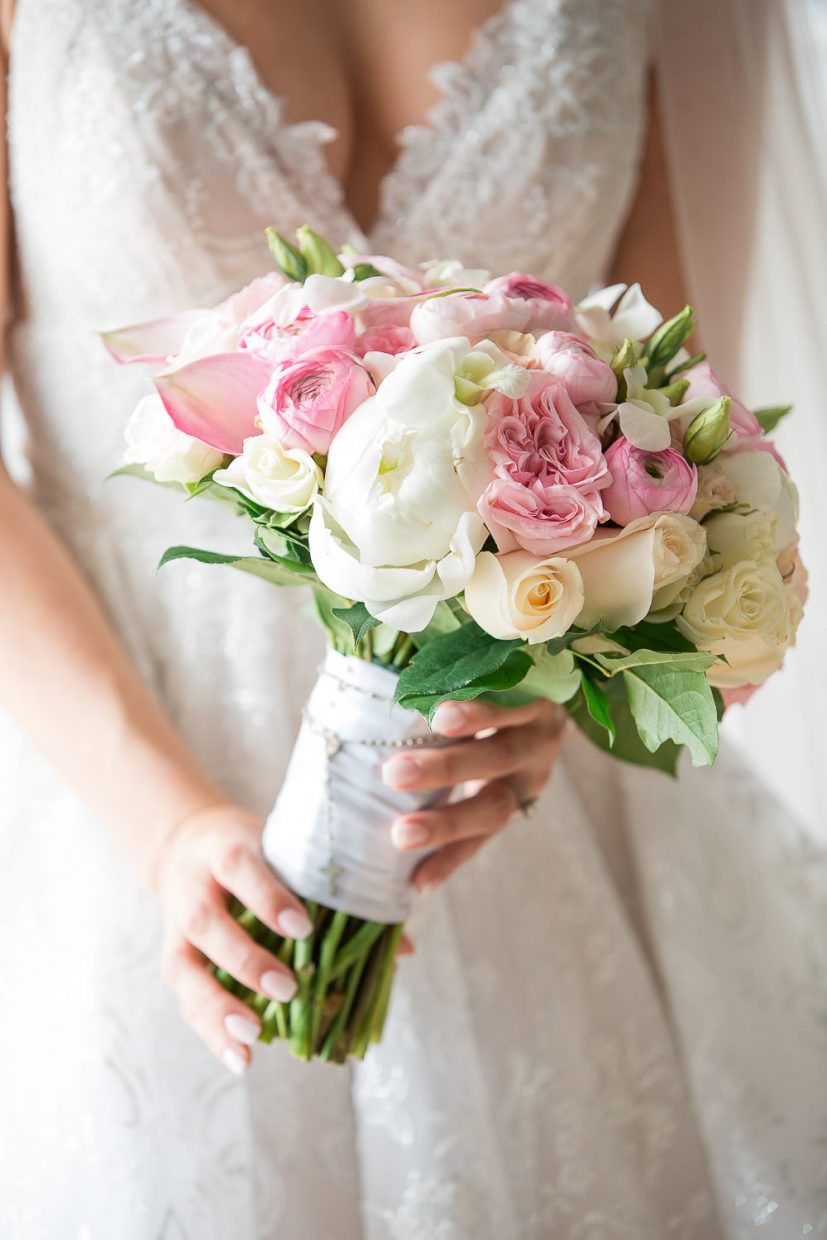Bridal bouquet designed by Avante Gardens at the Mandarin Oriental on Brickell Key.