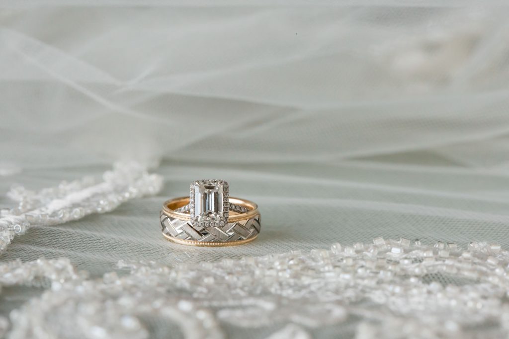 wedding ring close-up photo by Ambrosio Photography