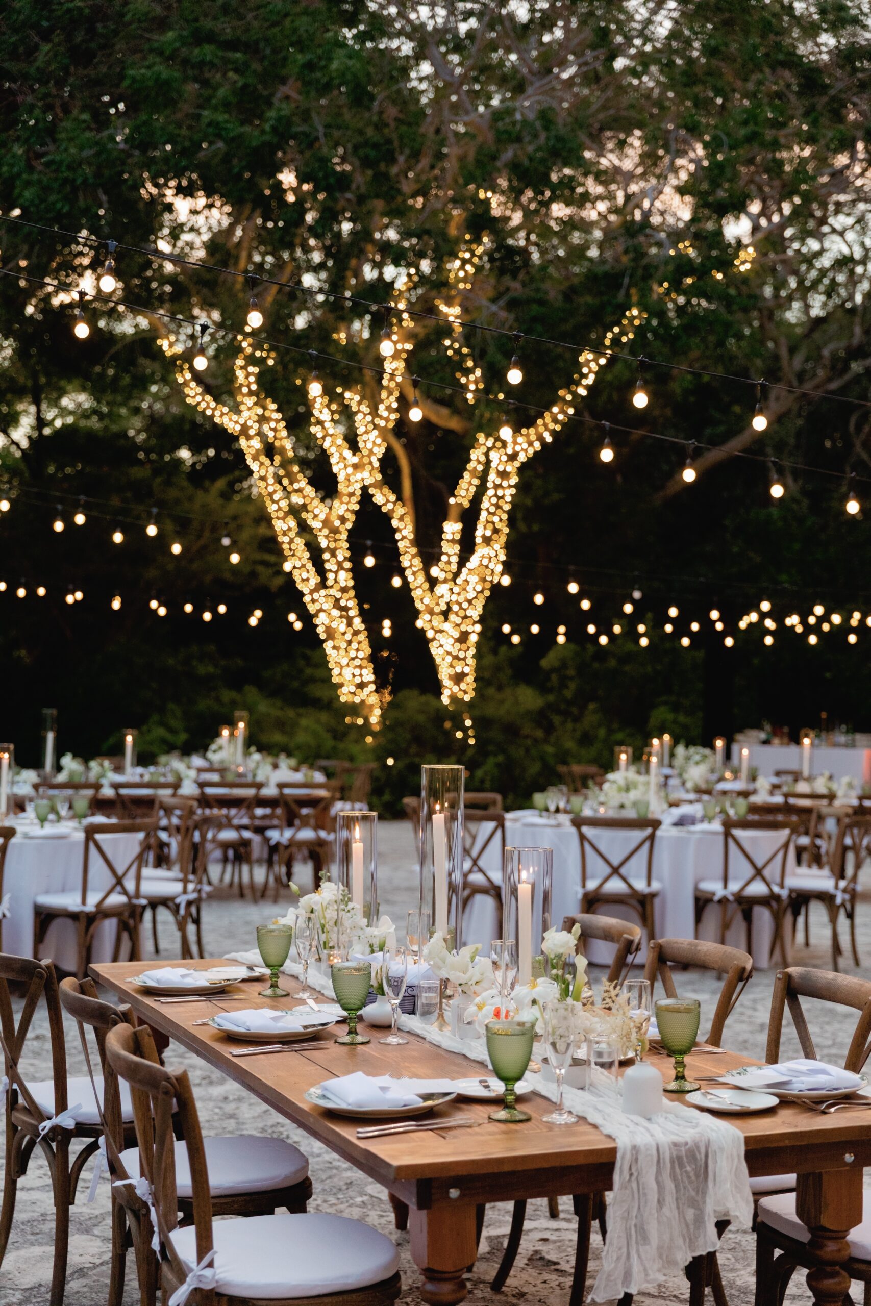 Outdoor Wedding Reception at Deering Estate