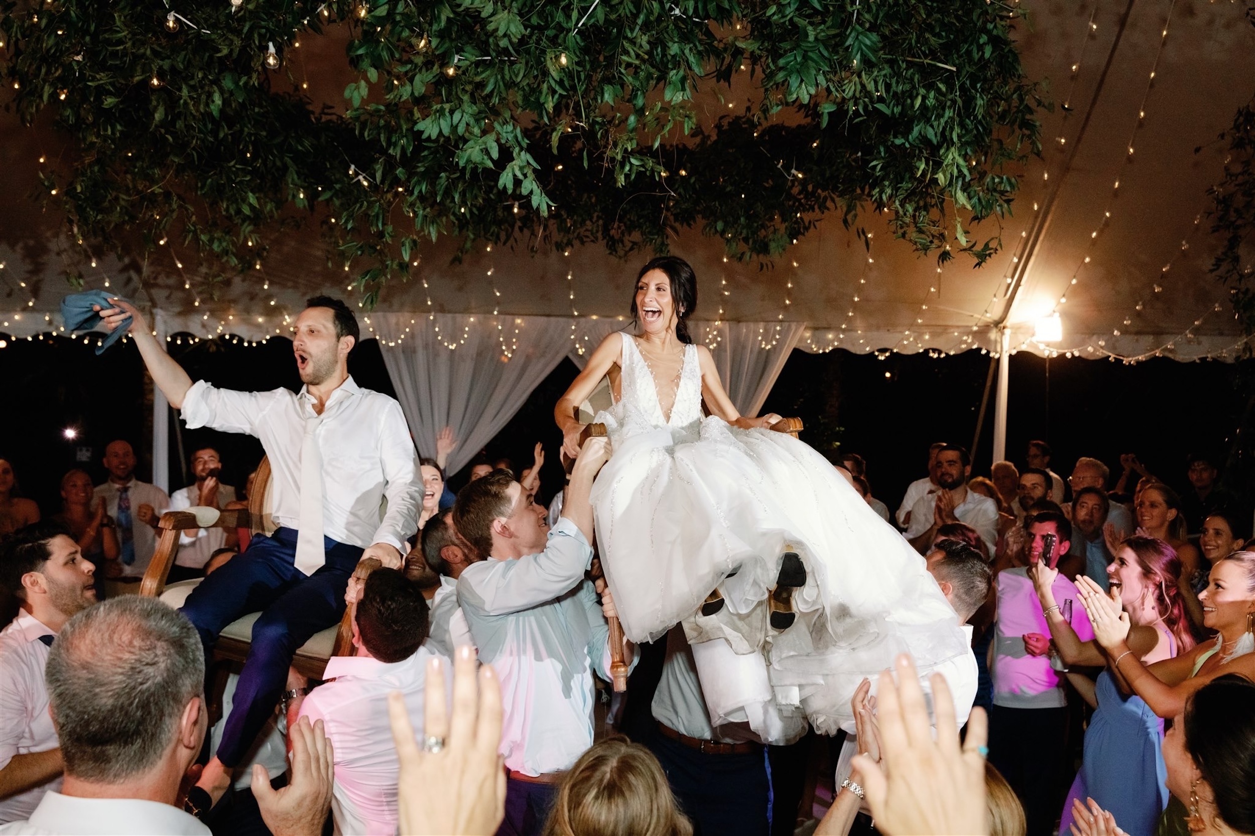 Hora Dance at Fairchild Tropical Botanic Garden Wedding Reception