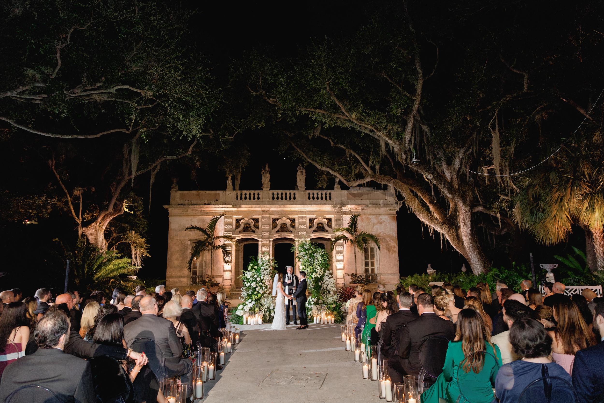 Vizcaya Museum and Gardens Outdoor Wedding Ceremony
