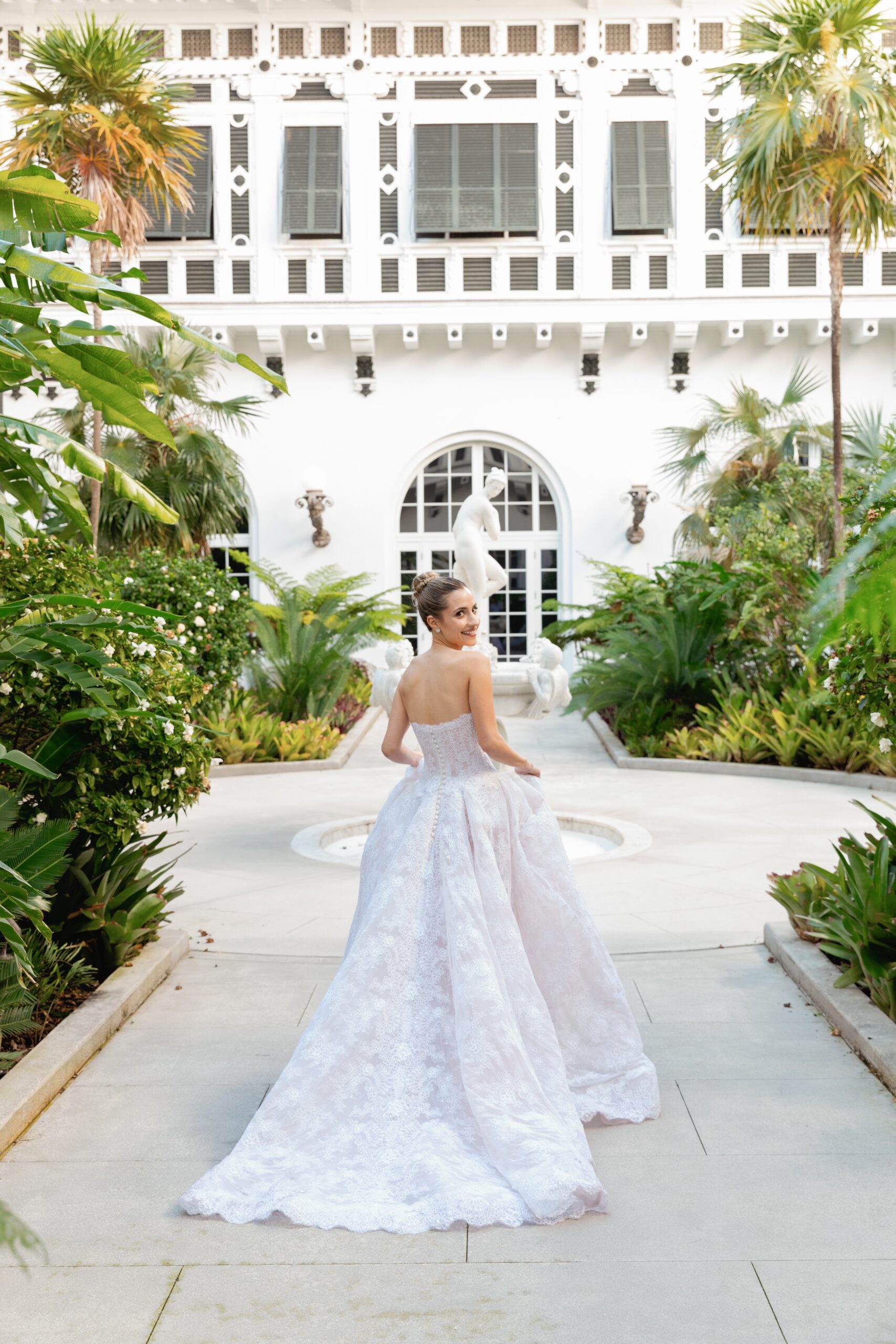 Photo of Bride in Coconut Grove at Flagler Museum Wedding