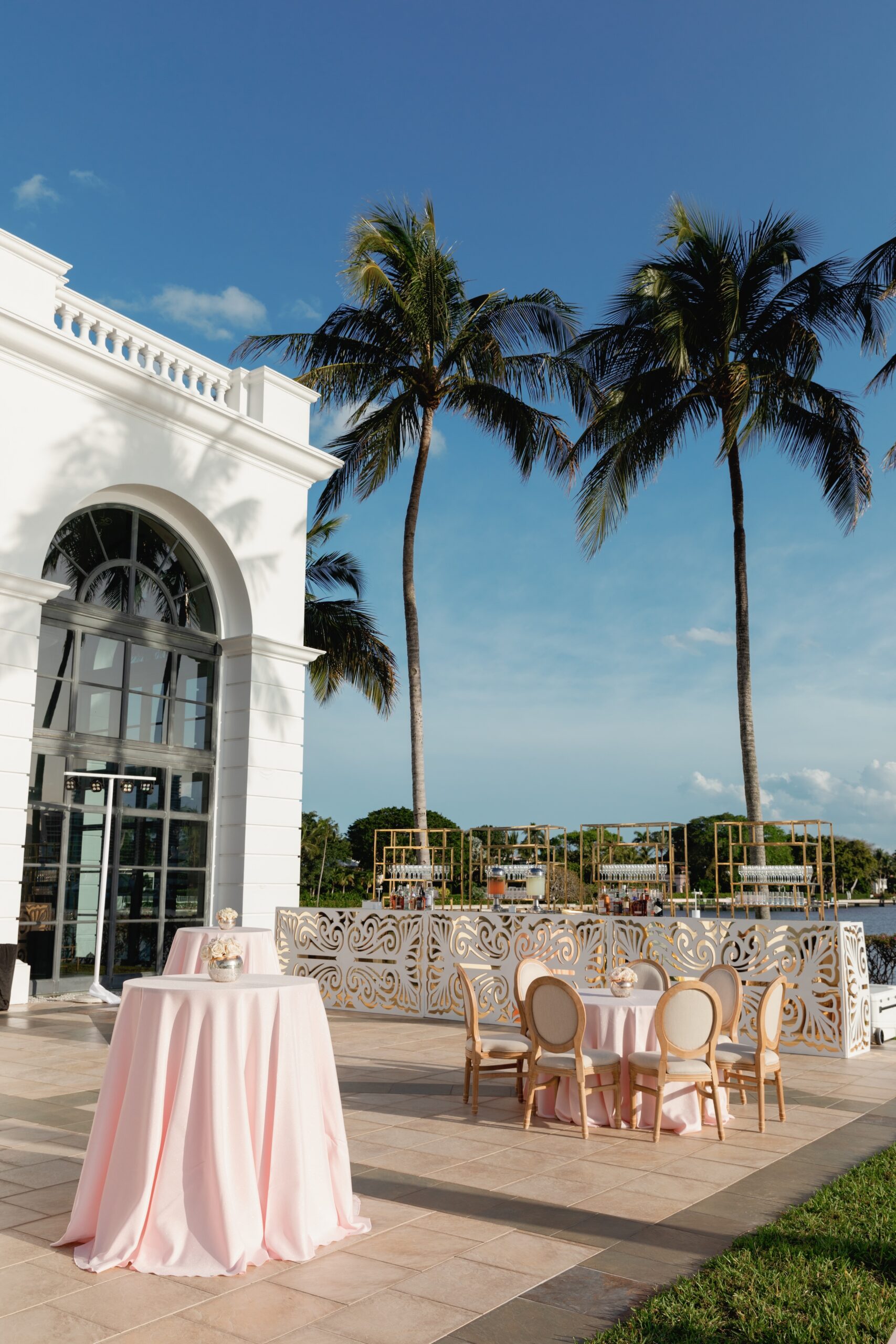 Cocktail Hour at Flagler Museum Wedding