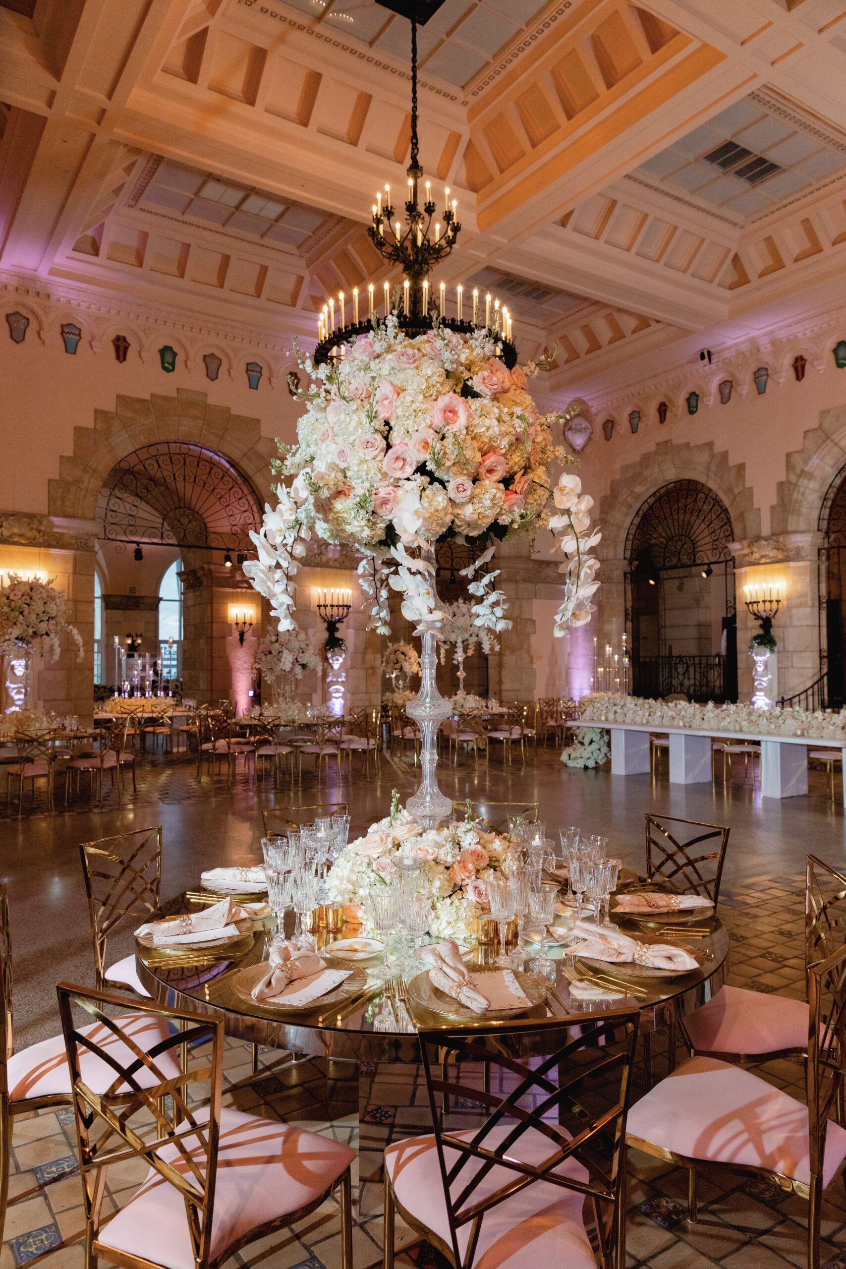 Flagler Museum Wedding Reception Decor