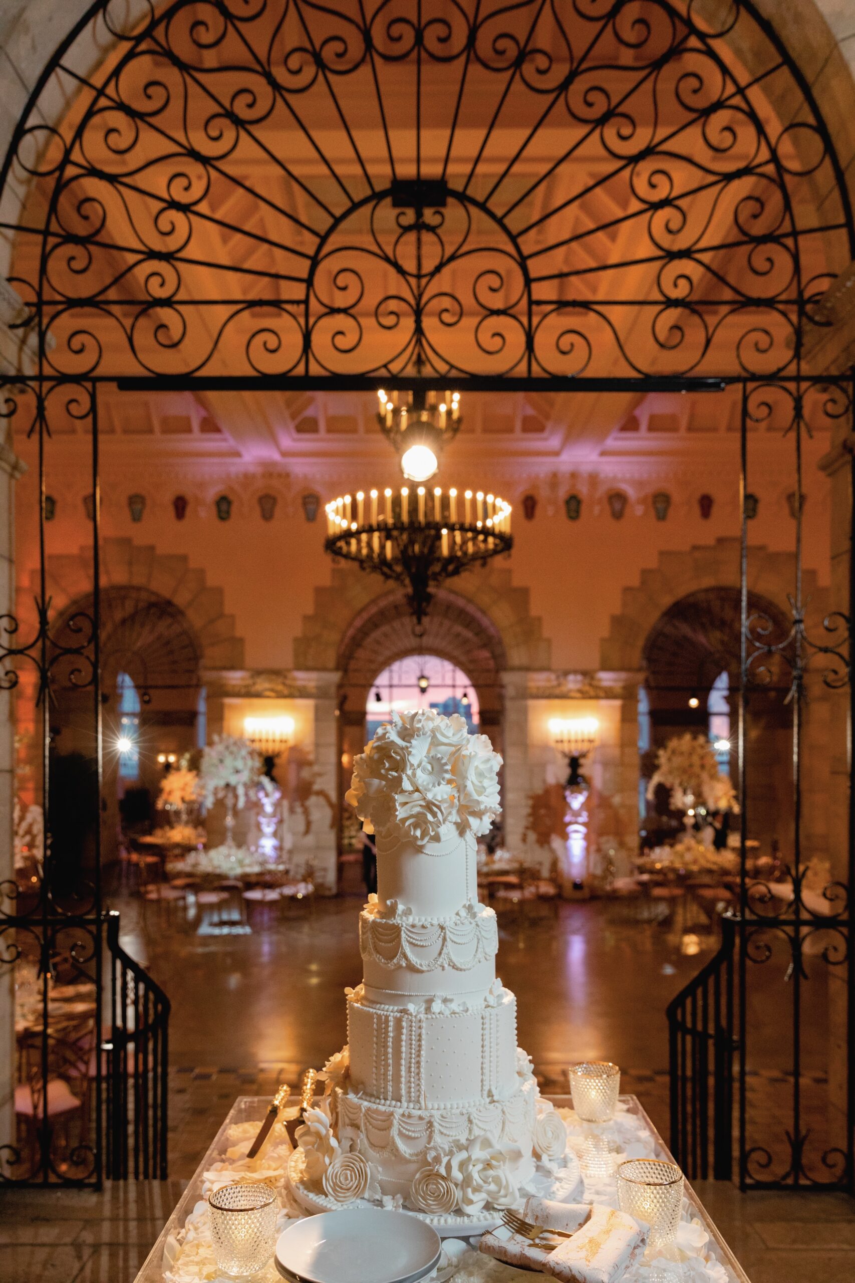 Wedding Reception in West Room at Flagler Museum