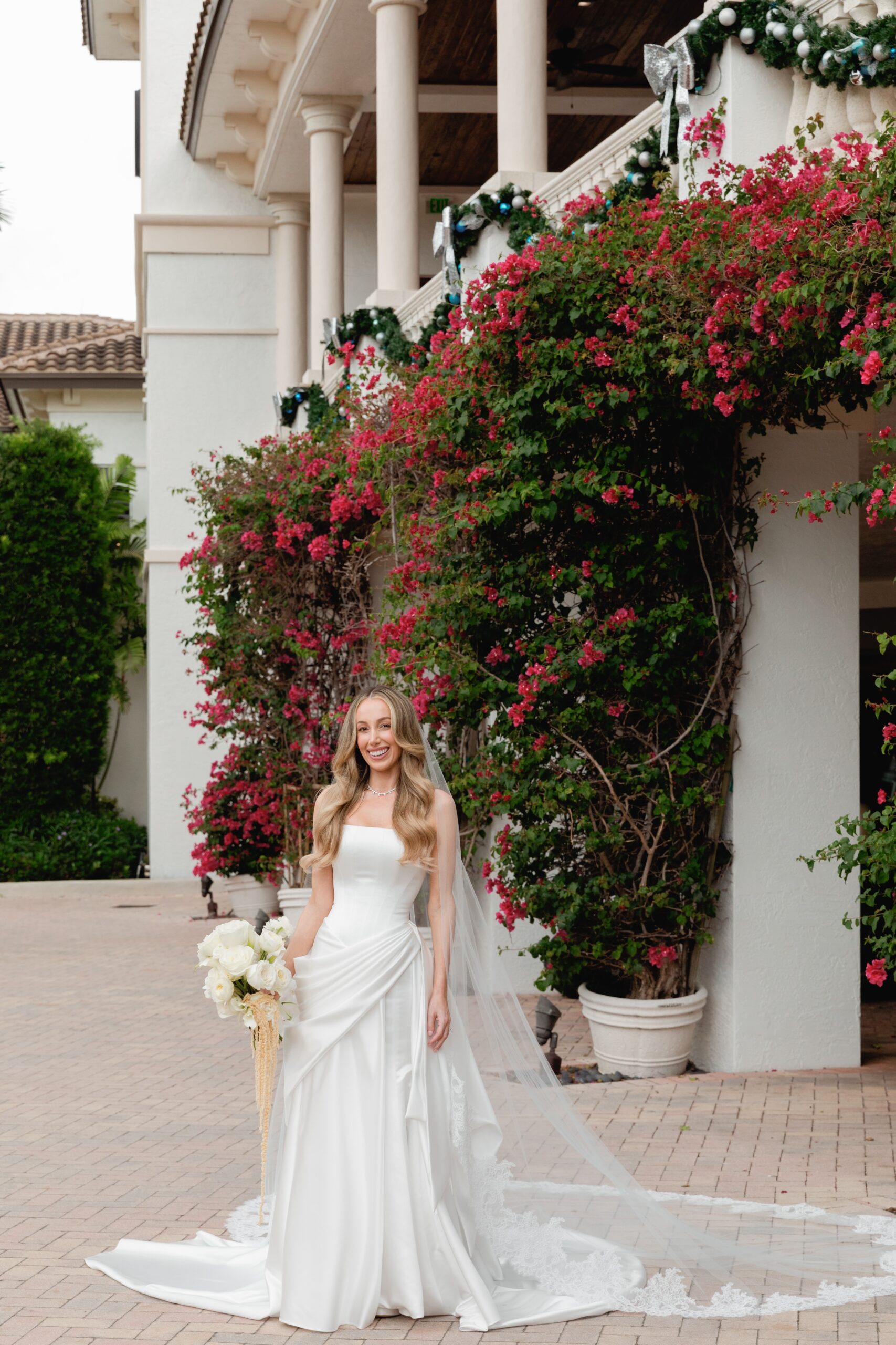 Bride Wearing Romantic Galia Lahav Wedding Dress