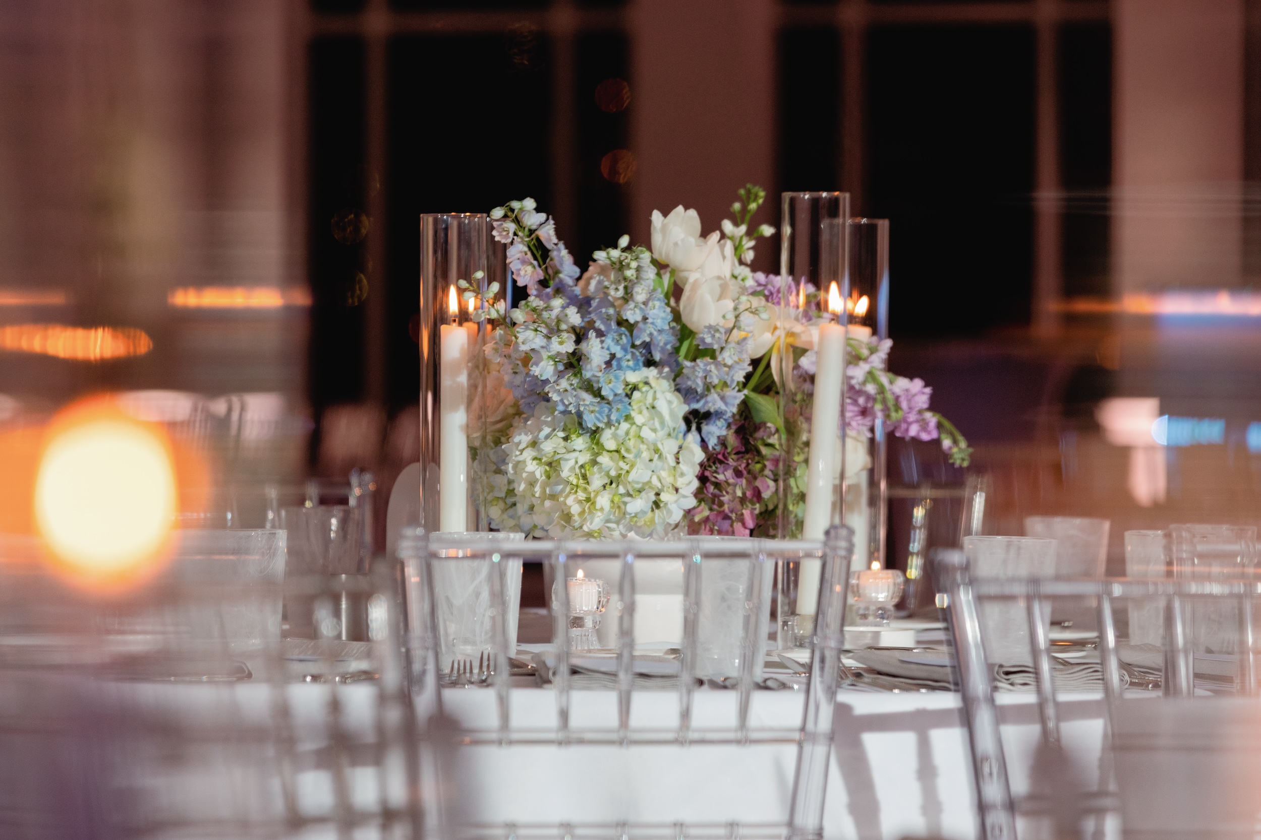 Candle Lite Wedding Reception at Addison Reserve Country Club