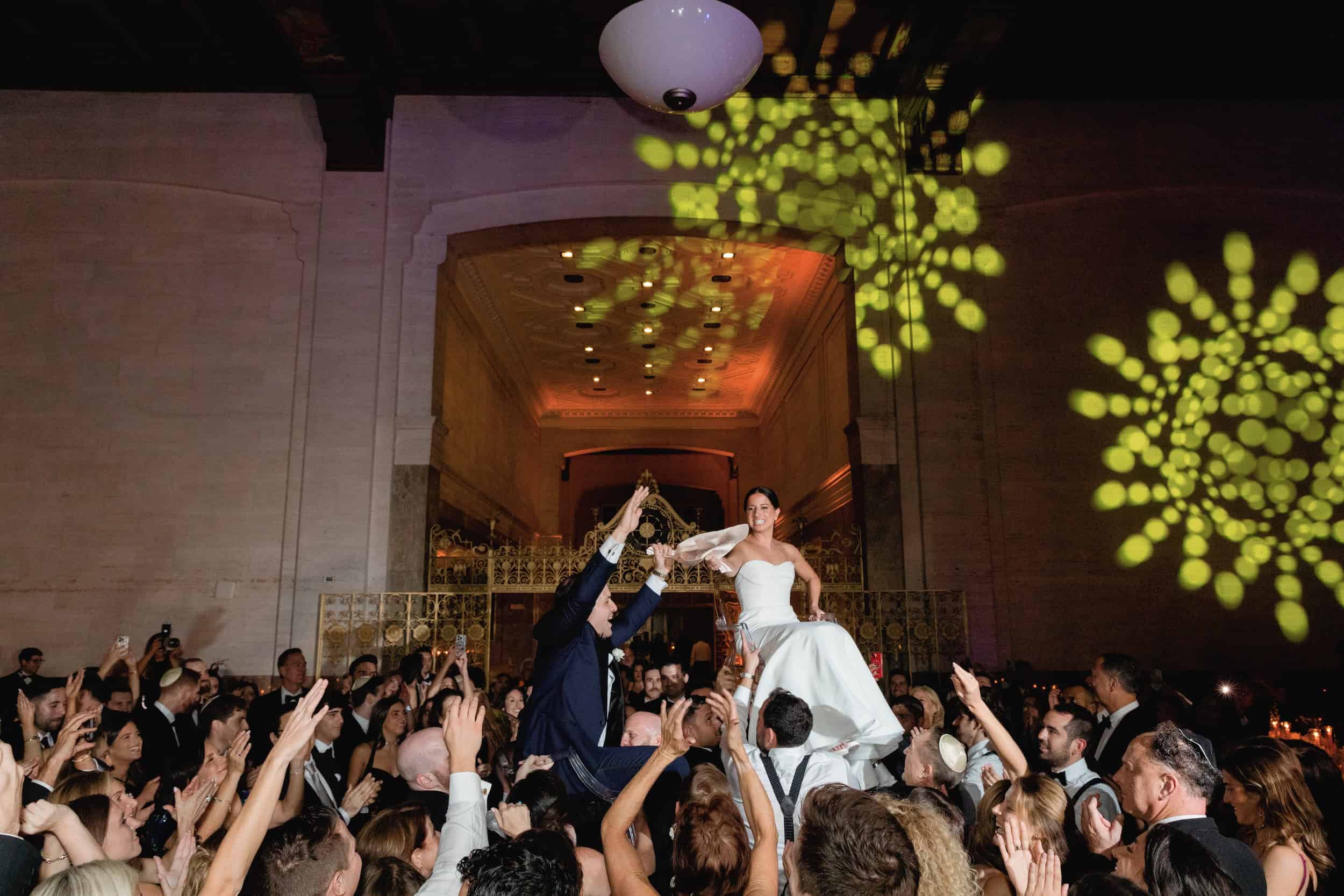 Jewish Wedding Hora on Dance Floor at Dupont Building